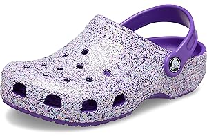 crocs Classic Glitter Clog K Pantoletten/Clogs Madchen Violett Pantoletten/Clogs Shoes