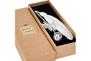 Toirxarn Marque-page Métal en Forme de Plume avec Papillon – Cadeau Personnalisé et Original pour Femme ou Maman – Idéal pour la Fête des Mères, la Lecture ou un Anniversaire