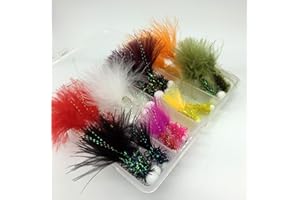 BestCity Fly Fishing Booby (Foam Head Boobie) Flies MIxed Colours size 10 set of 16 flies #332