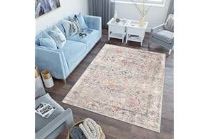 TAPISO Lazur Alfombra de Pelo Corto Resistente Suave Diseño Moderno Crema Gris Rosa Naranja Alfombra de Salón Dormitorio Habitación Infantil Juvenil Oeko-Tex 180 x 260 cm