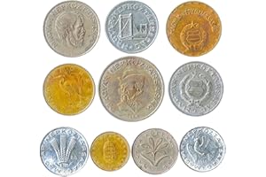 HOBBY OF KINGS 10 Vecchie Monete Dall'ungheria. Monete Da Collezione Ungherese: Filler, Forint. Per La Vostra Moneta Bancaria, Portaoggetti Monete O Album Di Moneta