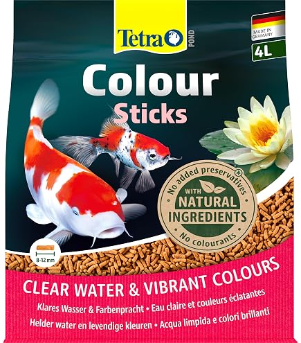 Tropical Koi & Goldfisch Colour Sticks – Farbverstärkendes Schwimmfutter, 5 Liter