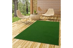 Snapstyle Kingston - Tappeto in Erba Artificiale - per Giardino, Terrazza, Balcone - Verde - 13 Dimensioni