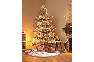 ‎VILLEROY & BOCH Villeroy & Boch Design Rug Nostalgic Shine Round - Toy's Delight - Christmas Tree Blanket, Christmas Tree & Christmas Tree for Living Room, Bedroom, Dining Room, Hallway - Red Multi-Colours, 160 cm