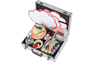 ‎FRANKEN FRANKEN Moderationskoffer Profi, Moderatorenkoffer mit Inhalt, Über 2.500 Teile für Schulungen und Meetings, Mit Griff und Schultergurt, Aluminium, UMK