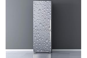 Oedim Vinilo para Frigorífico Textura Gris Refrescante 185 x 60 cm | Adhesivo Resistente | Pegatina Adhesiva Decorativa de Diseño Elegante