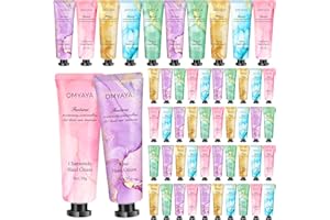 FONTOEN Set crema mani regalo donna, 50 x 30 ml scatola crema per le mani molto secche, crema regalo donna e uomini, colleghi festa della mamma Piccoli regali di Natale