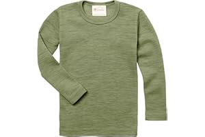 Engel Podkoszulek dziecięcy z długim rękawem, dla dziewcząt i chłopców, 100% wełna (organiczna)