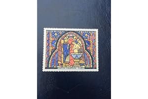 Timbre France 1966. Collection Art Peinture n 1492 Neuf sans charnière. Vitrail de la Sainte Chapelle