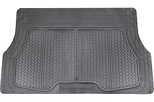 Ototop 76200 Tappeto per Baule Auto in Gomma, Sagomabile, Antracite, 122 x 72 x 3 cm