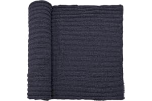 CLASSE77 Sciarpa a coste Pura Lana 100% unisex Fabbricato in Italia Prodotto artigianale