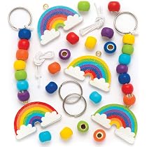 Baker Ross Regenbogen-Mobile Bastelset | 2 Stück | Holz-Mobile Zum Dekorieren Für Kinder