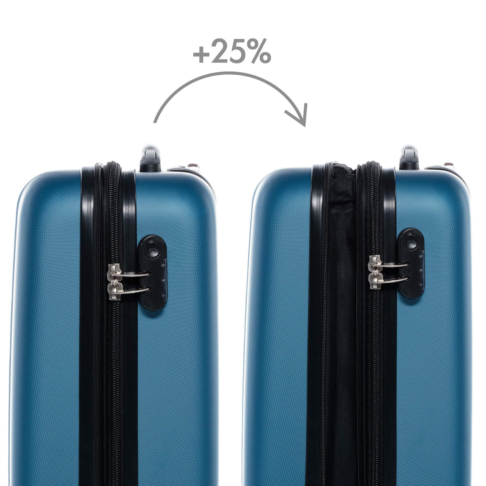 FERGÉ Luggage Set Cabin Carryon Suitcase Toulouse Trolley Hardtop