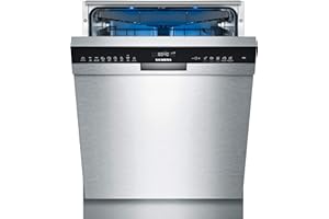 Siemens SN45ZS49CE iQ500 Unterbau-Geschirrspüler / C / 75 kWh / 14 MGD / Zeolith Trocknung / Smart Home kompatibel via Home Connect / glassZone im Oberkorb