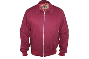 SKYTEX UK Harrington Jacket Classic/Retro/Mod/Scooter by SKYTEXUK, 10 Colours, Sizes XS - 8XL