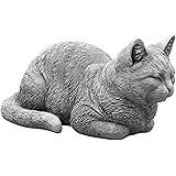 gartendekoparadies.de Massive Steinfigur Katze Raumdeko Gartendeko aus Steinguss frostfest