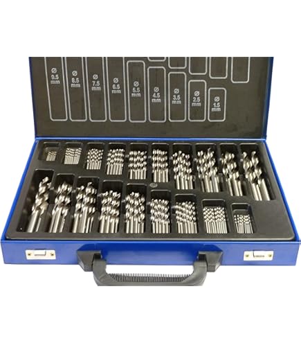 HSS Spiralbohrer-Set 170-teilig - Titan-beschichtet, 1 Bis 10 Mm