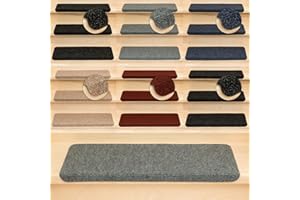 ‎KETTELSERVICE-METZKER Kettelservice-Metzker Stufenmatten Ramon® MW Rechteckig 15er SparSet Grau - mit formstabilem Kunststoffwinkel