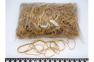 Progom - Elastiques caoutchouc - Blond (naturel) - sac de 1kg - Taille au choix (Assortiment tailles)