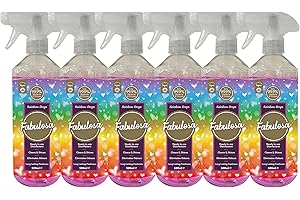 Fabulosa Antibacterial Disinfectant Spray, All Purpose Multi Surface Cleaner, 500ml, 6 pack, Rainbow Drops