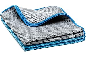 LICARGO® 2X Panni per Vetri - Panni in Microfibra per Finestrini Trasparenti, Senza Macchie e Aloni - Panno in Microfibra da 320GSM