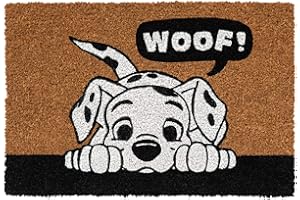 Grupo Erik Zerbino Disney La Carica dei 101 - Zerbino Ingresso Fabbricato con una Base in PVC Antiscivolo, 40x60 cm