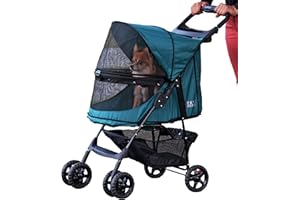 Pet Gear Happy Trails - Passeggino senza cerniera, colore: verde smeraldo