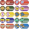 Junkin 10 Style 80 PCS Reward Button Pins Team Award for Employees Positive Button Pins Recognition Encouraging Pin Badges Appreciation Pins for Kids Students Workers