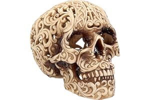 Nemesis Now - Figura Decorativa de Calavera (16,5 cm, Resina, Talla única, diseño Celta), Color Marfil