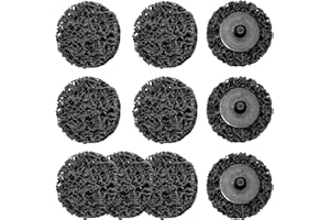 Merryland Strip Disc 50mm Paint Rust for Die Grinder, 50 mm Black Removal Disc 10 Pieces, Strip Wheel Stripping Wheel Cleaning Disc INOX Stainless Steel Iron Universal 2inch, DGTA010C2