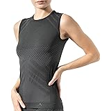 Risalti Smanicato Maglia Termica Donna Energy - Intimo Termico Sportivo Elasticizzato e Traspirante, Abbigliamento Termico, C