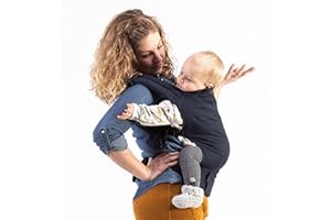 Boba | Mochila Portabebés 4GS, Ergonómica y Adaptable con Tejido Ajustable hasta los 20 Kg, 100% Algodón (Navy)
