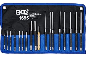 BGS 1695 | Zestaw wybijaków zawleczek | 100 - 150 - 200 mm | 1,5 - 9,5 mm | z punktakiem | 18 szt.