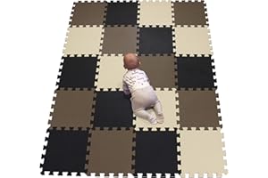 YIMINYUER® 20 Piezas (30cmx30cmx1cm Cada Pieza), Infantiles Alfombrillas para Puzzles, Bebés Alfombras Puzzles y Juegos, Niños Alfombra Puzzle Bebe R04R06R10G301020
