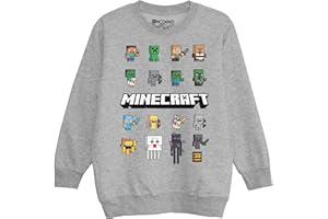 Popgear modne bluzy Chłopcy Minecraft Mini Characters Bluza chłopięca (1 w zestawie)