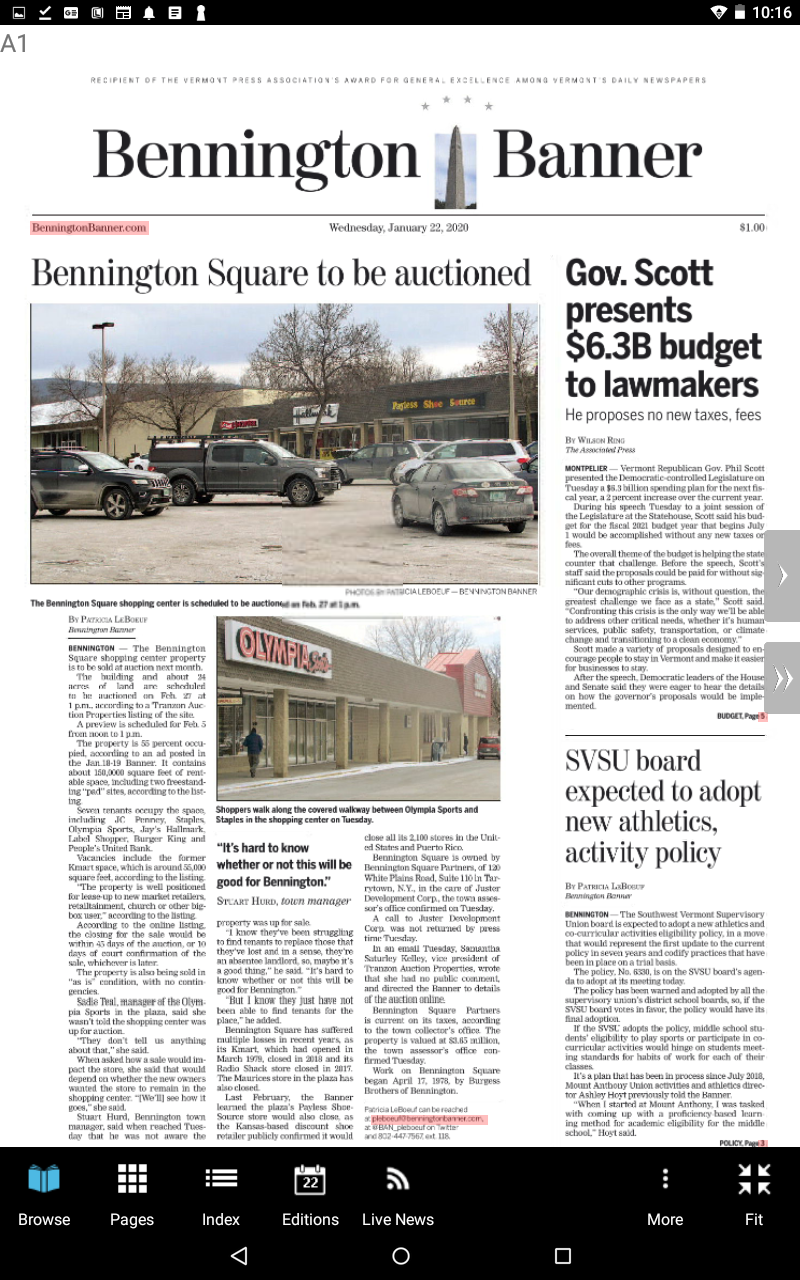 Bennington Banner Amazon In Appstore For Android