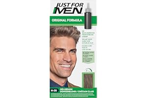 Just For Men Formule Originale Coloration Cheveux Châtain Clair, Restaure La Couleur Originale Pour Un Look Naturel H25