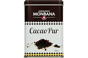 Monbana 100% Kakao Pulver 200g Dose, 1er Pack (1 x 200 g)
