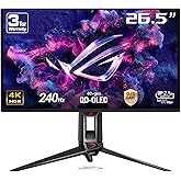 ASUS ROG SWIFT PG27UCDM GAMING 4K QD-OLED GSYNC UYUMLU HDR 400 3840x2160 0.03ms 240Hz 450cd DP HDMI USB VESA 3YIL OLED CARE P