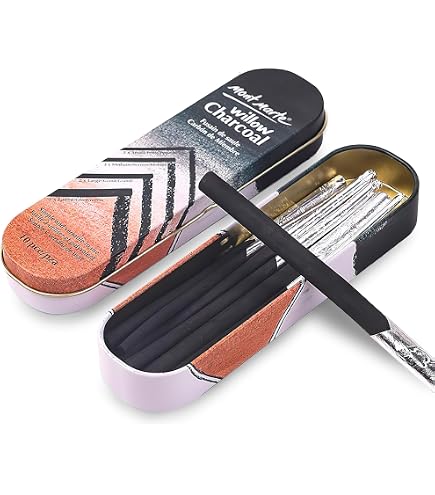 General Pencil Lot De 3 Bâtons De Charbon Comprimé Jumbo Noir