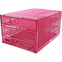 Exerz Papier Sortierer mit 3 Schubladen/A4 Dokumente/Schubladenbox - Drahtgeflecht Büroablage/Aufbewahrung Ordner…