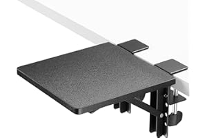 ETHU Repose-Poignet et Avant Bras Ergonomique réglable pour Bureau et Chaise，Ordinateur Clavier Plateau Extension De Table pour Travailler, Étudier Et Jouer（Black）