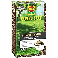 Compo SAAT Schatten-Rasen, Spezielle Rasensaat-Mischung mit wirkaktivem Keimbeschleuniger, 1 kg, 50 m²