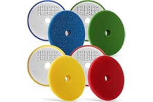 ‎GARAGE FREAKS Garage Freaks Polierschwamm-Komplettset: Heavy Cut, Medium Cut, Finish und Wax Pad 150mm für 125mm Stützteller - Made by Menzerna