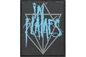 DIREKT LIEFERBAR - INNERHALB VON 48 STUNDEN WIRD VON UNS VERSENDET. DIRECTLY AVAILABLE IN FLAMES Aufnäher SCRATCHED LOGO Patch gewebt 8 x 10 cm