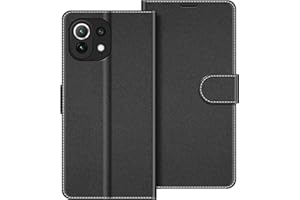 COODIO Funda Xiaomi Mi 11 Lite 5G NE con Tapa, Funda Movil Xiaomi Mi 11 Lite, Funda Libro Xiaomi Mi 11 Lite Carcasa Magnético Funda para Xiaomi Mi 11 Lite 5G NE / 5G / 4G, Negro