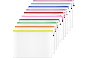 NORTHERN BROTHERS Plastic Wallets A4 Zipped Wallets A4 Zip Wallet Zipper Bags Ziplock Bags Mesh Document File Folders