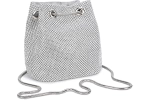 UBORSE Clutch Abendtasche Luxus Damen Kleine Umhängetasche Kupplung für Zeremonie Hochzeit/Party/Abschlussball Box Taschen aus Strass handgefertigt