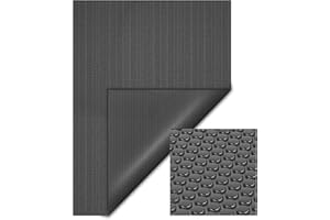 WILTEC Cubierta Solar Piscina Negro isotérmica de Burbujas Rectangular 5x8m Cobertor Protección