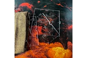 Printable Adventure 10 pannelli modulari in acrilico per giochi di ruolo da tavoletta – 4 x 4 pollici con griglia da 1 pollici, pannelli trasparenti, verniciabili e cancellabili per accessori DND, RPG